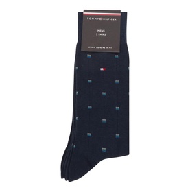 Two-Pack Micro Pattern Flag Logo Socks