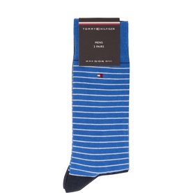 Two-Pack Small Stripe Flag Logo Socks