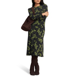 Alison Botanical Flared Dress