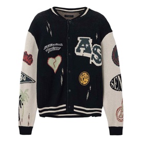 Chase Baseball Logo Oversized Cardigan