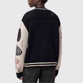 Chase Baseball Logo Oversized Cardigan
