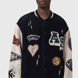 Chase Baseball Logo Oversized Cardigan