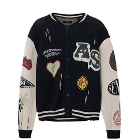 Chase Baseball Logo Oversized Cardigan