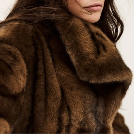 Foxy Faux Fur Cropped Coat