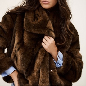 Foxy Faux Fur Cropped Coat