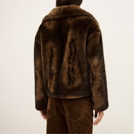 Foxy Faux Fur Cropped Coat