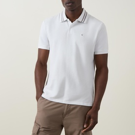 Monogram Logo Tipped Polo Shirt