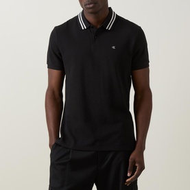 Monogram Logo Tipped Polo Shirt