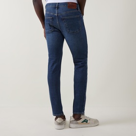 Mid-Rise Tapered Slim Leg Jeans