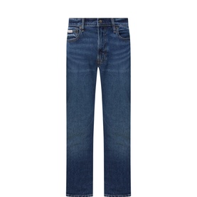 Mid-Rise Tapered Slim Leg Jeans
