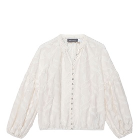 Floral Jacquard Blouse