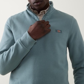 Oakport Logo Half Zip Sweatshirt