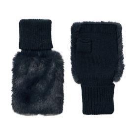 Faux Fur Knitted Mittens