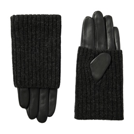 Knitted Leather Gloves