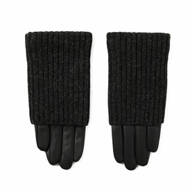 Knitted Leather Gloves