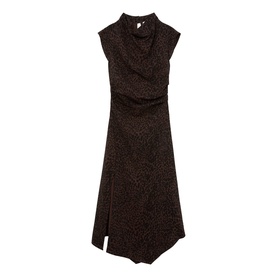 Harlie Animal Draped Dress