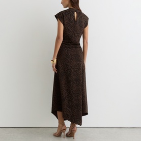 Harlie Animal Draped Dress