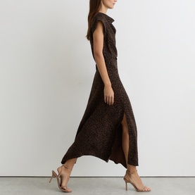 Harlie Animal Draped Dress