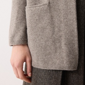 Patch Pocket Open Front Cardigan