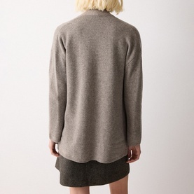 Patch Pocket Open Front Cardigan