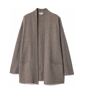 Patch Pocket Open Front Cardigan