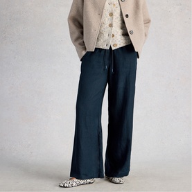 Ally Linen Wide Leg Trousers
