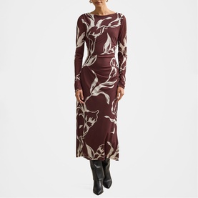 Ally Petite Floral Flared Dress