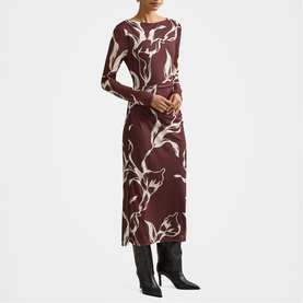 Ally Petite Floral Flared Dress