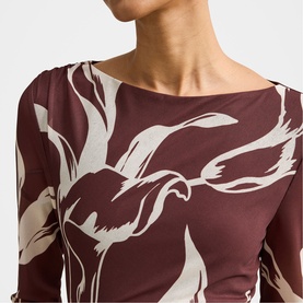 Ally Petite Floral Flared Dress
