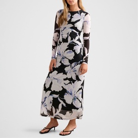 Amaya Floral Mesh Dress