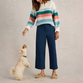 Belle Wide Leg Cropped Trousers