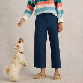 Belle Wide Leg Cropped Trousers