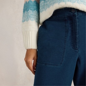Belle Wide Leg Cropped Trousers