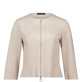 Faux Suede Zip Jacket