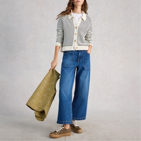 Chaterly Striped Collar Cardigan