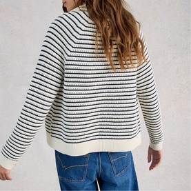 Chaterly Striped Collar Cardigan
