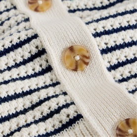 Chaterly Striped Collar Cardigan