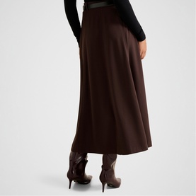 Celine Belted Flared Skirt