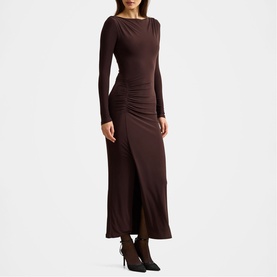 Cherie Ruched Flared Dress