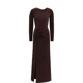 Cherie Ruched Flared Dress