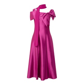 Bow Appliqu&eacute; Flared Dress
