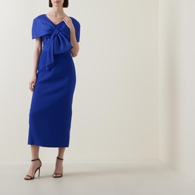 Cape Embellished Dress
