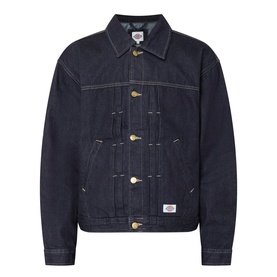 Trucker Pleated Denim Jacket