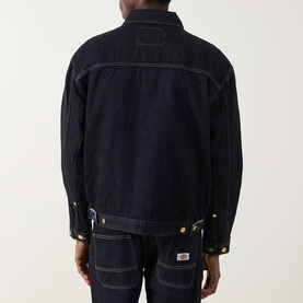 Trucker Pleated Denim Jacket