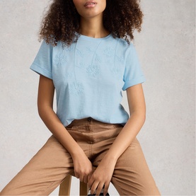 Gina Floral Embroidery T-Shirt