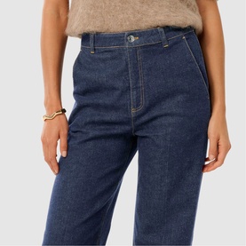 Harper Mid-Rise Wide Leg Jeans