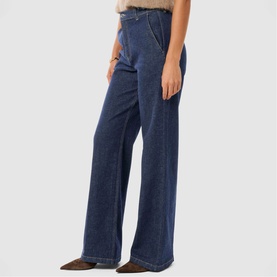 Harper Mid-Rise Wide Leg Jeans