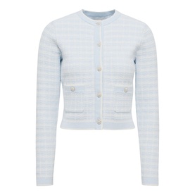 Isla Check Knit Cardigan