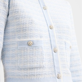 Isla Check Knit Cardigan