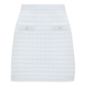 Isla Check Knit Mini Skirt